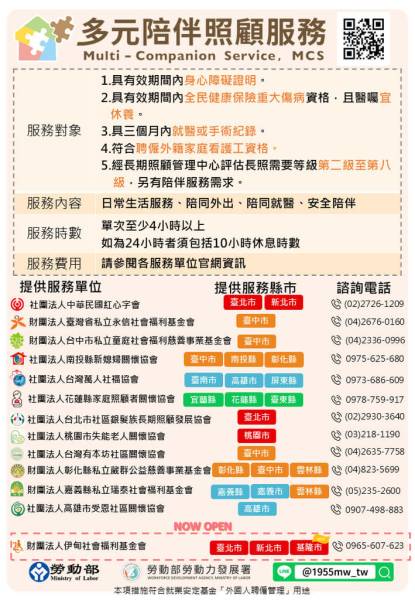 鐘點移工服務再擴大！新增基隆，申請方式與費用一次看